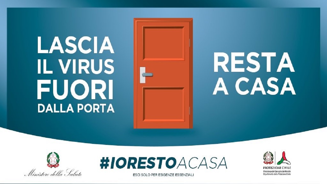 Decreto Governo Italiano IO RESTO A CASA Coronavirus Covid-19