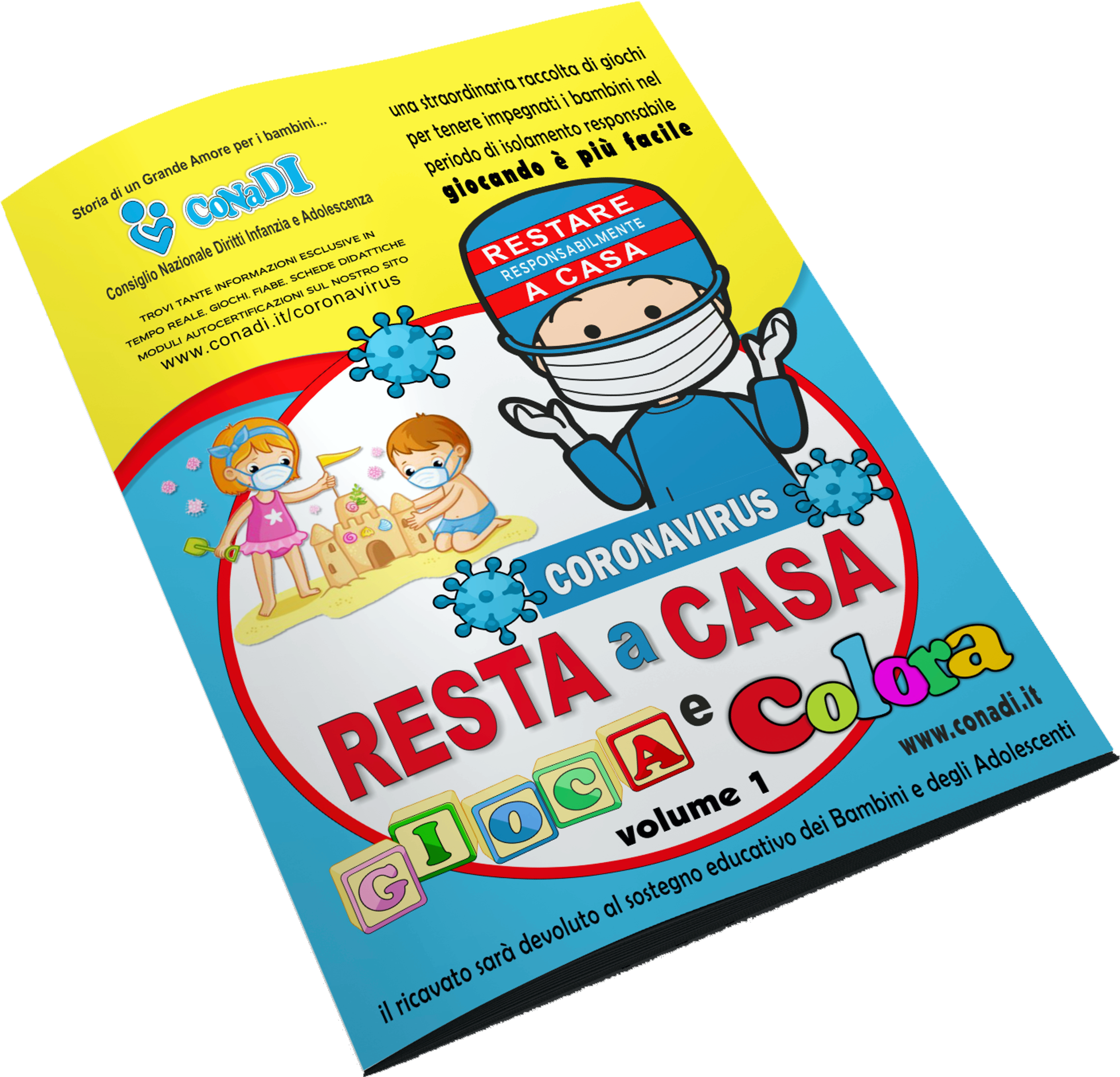 Resta a Casa Gioca e Colora - libro GRATUITO