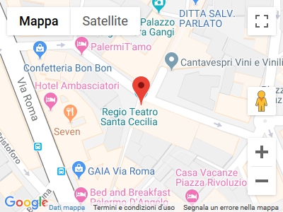 Mappa Real Teatro di Santa Cecilia - Palermo